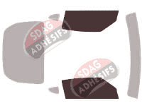 Gabarit vitrage - kit vitres avant - Nissan 370 Z (1) Coupe 3 portes (2009 - 2020)
