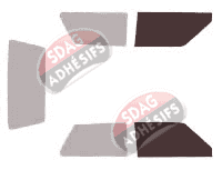 Gabarit vitrage - kit vitres avant - Fiat Mille 3 portes (1984 - 2013)