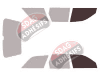 Gabarit vitrage - kit vitres avant - Audi A6 (1) Avant Break 5 portes (1991 - 1998) Gabarit vitrage - kit vitres avant - Audi A6 (1) Avant Break 5 portes (1991 - 1998)