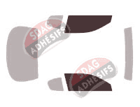Gabarit vitrage - kit vitres avant - Chevrolet Monte-Carlo (6) Coupé 2 portes (2000 - 2007)