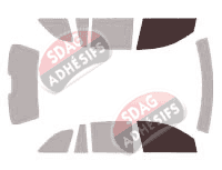 Gabarit vitrage - kit vitres avant - Chrysler Pacifica (1) 5 portes (2004 - 2009)