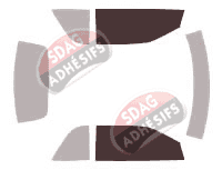 Gabarit vitrage - kit vitres avant - Chrysler Sebring (2) Cabriolet 2 portes (2001 - 2007)