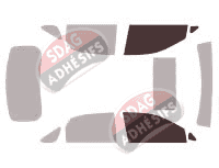 Gabarit vitrage - kit vitres avant - Lexus RX (3) 5 portes (2009 - 2015)
