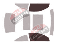 Gabarit vitrage - kit vitres avant - Mercedes-Benz Classe C (3) Sport Coupe 3 portes (2008 - 2010)