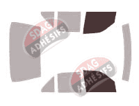 Gabarit vitrage - kit vitres avant - Mercedes-Benz Classe S (2) Courte Berline 4 portes (1991 - 1998)