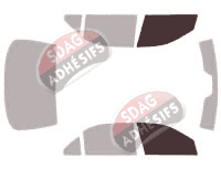 Gabarit vitrage - kit vitres avant - Mercedes-Benz Classe S (3) Longue Berline 4 portes (1998 - 2005) Gabarit vitrage - kit vitres avant - Mercedes-Benz Classe S (3) Longue Berline 4 portes (1998 - 2005)