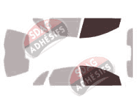 Gabarit vitrage - kit vitres avant - Citroën C5 (1) (phase 1) 5 portes (2001 - 2004)