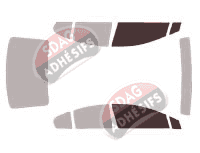 Gabarit vitrage - kit vitres avant - Toyota Avensis (4) Berline 4 portes (2009 - 2018)