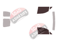 Gabarit vitrage - kit vitres avant - Volkswagen Caddy (3) Utilitaire 4 portes (2004 - 2016)