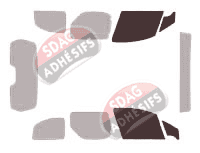 Gabarit vitrage - kit vitres avant - Citroën Berlingo (2) 5 portes (2008 - 2018) Gabarit vitrage - kit vitres avant - Citroën Berlingo (2) 5 portes (2008 - 2018)