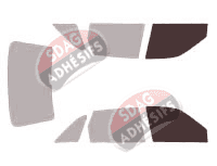 Gabarit vitrage - kit vitres avant - Opel Astra (F) 5 portes (1991 - 1998) Gabarit vitrage - kit vitres avant - Opel Astra (F) 5 portes (1991 - 1998)