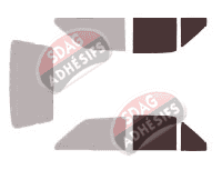 Gabarit vitrage - kit vitres avant - Volkswagen Polo (2) Coupe 3 portes (1981 - 1994) Gabarit vitrage - kit vitres avant - Volkswagen Polo (2) Coupe 3 portes (1981 - 1994)