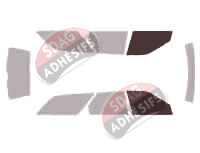 Gabarit vitrage - kit vitres avant - Citroën Xantia Break 5 portes (1995 - 2002)