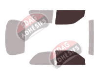 Gabarit vitrage - kit vitres avant - Mazda 121 3 portes (1996 - 2002)