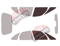 Gabarit vitrage - kit vitres avant - Citroën Xsara (1) Picasso 5 portes (1999 - 2008)