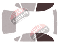 Gabarit vitrage - kit vitres avant - Subaru Legacy (4) Berline 4 portes (2003 - 2009)