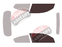 Gabarit vitrage - kit vitres avant - Bmw Serie 1 (1) 3 portes (2007 - 2012) Gabarit vitrage - kit vitres avant - Bmw Serie 1 (1) 3 portes (2007 - 2012)