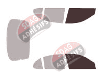 Gabarit vitrage - kit vitres avant - Daewoo Legenza Berline 4 portes (1997 - 2003)
