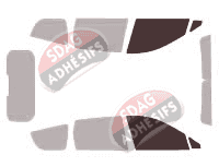 Gabarit vitrage - kit vitres avant - Renault Scenic (3) Long 5 portes (2009 - 2017) Gabarit vitrage - kit vitres avant - Renault Scenic (3) Long 5 portes (2009 - 2017)