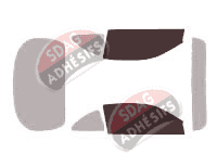 Gabarit vitrage - kit vitres avant - Ford ZX 2 Coupé 3 portes (1996 - 2003)