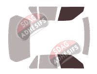 Gabarit vitrage - kit vitres avant - Honda Legend (1) Berline 4 portes (1985 - 1990)