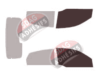 Gabarit vitrage - kit vitres avant - Proton Savvy 5 portes (2005 - 2011)