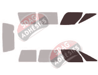 Gabarit vitrage - kit vitres avant - Pontiac Trans Sport (1) 5 portes (1990 - 1996)