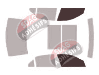 Gabarit vitrage - kit vitres avant - Mercedes-Benz Classe E (4) Berline 4 portes (2009 - 2016)