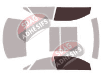 Gabarit vitrage - kit vitres avant - Mercedes-Benz Classe E (4) Coupe 2 portes (2009 - 2017) Gabarit vitrage - kit vitres avant - Mercedes-Benz Classe E (4) Coupe 2 portes (2009 - 2017)