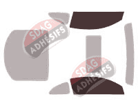Gabarit vitrage - kit vitres avant - Hyundai Genesis (1) Coupe 3 portes (2009 - 2013)