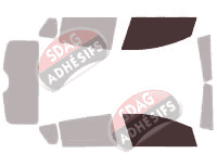 Gabarit vitrage - kit vitres avant - Lancia Delta (3) 5 portes (2008 - 2014) Gabarit vitrage - kit vitres avant - Lancia Delta (3) 5 portes (2008 - 2014)