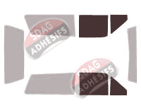 Gabarit vitrage - kit vitres avant - Volkswagen Polo (2) Break 3 portes (1981 - 1994) Gabarit vitrage - kit vitres avant - Volkswagen Polo (2) Break 3 portes (1981 - 1994)