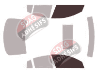 Gabarit vitrage - kit vitres avant - Mazda 3 (2) Berline 4 portes (2009 - 2013)