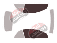 Gabarit vitrage - kit vitres avant - Opel Astra (G) Cabriolet 2 portes (2001 - 2006) Gabarit vitrage - kit vitres avant - Opel Astra (G) Cabriolet 2 portes (2001 - 2006)