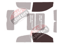 Gabarit vitrage - kit vitres avant - Lancia Ypsilon (2) 3 portes (2003 - 2011) Gabarit vitrage - kit vitres avant - Lancia Ypsilon (2) 3 portes (2003 - 2011)