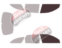 Gabarit vitrage - kit vitres avant - Nissan Primera (3) Break 5 portes (2002 - 2008)