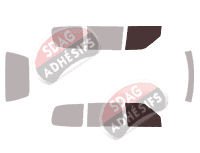 Gabarit vitrage - kit vitres avant - Nissan Serena 5 portes (1991 - 2002)