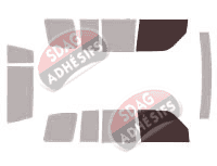 Gabarit vitrage - kit vitres avant - Opel Monterey 5 portes (1992 - 2003)