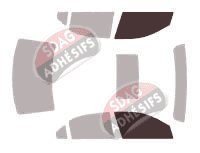 Gabarit vitrage - kit vitres avant - Ford Fusion Berline 4 portes (2010 - 2013)