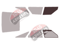 Gabarit vitrage - kit vitres avant - Rover 800 5 portes (1992 - 1999)