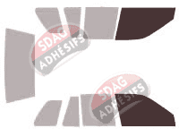 Gabarit vitrage - kit vitres avant - Suzuki Swift (2) 5 portes (1988 - 1994)