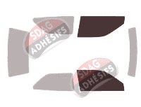 Gabarit vitrage - kit vitres avant - Suzuki Swift (2) 3 portes (1988 - 1994) Gabarit vitrage - kit vitres avant - Suzuki Swift (2) 3 portes (1988 - 1994)