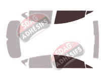 Gabarit vitrage - kit vitres avant - Seat Leon (2) Phase 2 5 portes (2009 - 2012) Gabarit vitrage - kit vitres avant - Seat Leon (2) Phase 2 5 portes (2009 - 2012)