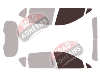 Gabarit vitrage - kit vitres avant - Renault Scenic (3) Court 5 portes (2009 - 2016) Gabarit vitrage - kit vitres avant - Renault Scenic (3) Court 5 portes (2009 - 2016)