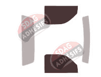 Gabarit vitrage - kit vitres avant - Toyota Tacoma (1) Pick-up 2 portes (1995 - 2004) Gabarit vitrage - kit vitres avant - Toyota Tacoma (1) Pick-up 2 portes (1995 - 2004)