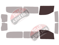 Gabarit vitrage - kit vitres avant - Opel Vivaro (C) Long 5-6 portes (depuis 2019) Gabarit vitrage - kit vitres avant - Opel Vivaro (C) Long 5-6 portes (depuis 2019)