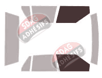 Gabarit vitrage - kit vitres avant - Buick LeSabre (6) Berline 4 portes (1986 - 1992)