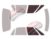 Gabarit vitrage - kit vitres avant - Buick LeSabre (7) Berline 4 portes (1992 - 2000)