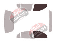 Gabarit vitrage - kit vitres avant - Buick LeSabre (8) Berline 4 portes (2000 - 2005)