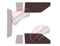 Gabarit vitrage - kit vitres avant - Cadillac Deville (12) Coupé 2 portes (1985 - 1989)